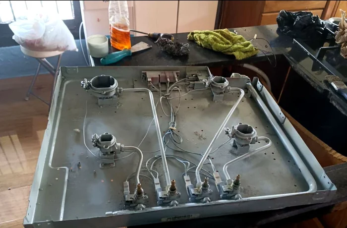 Estufa después de la reparación